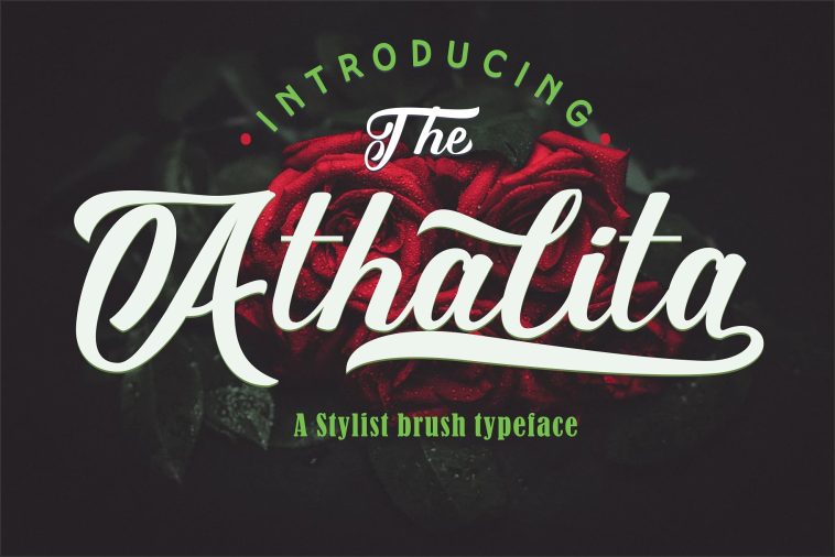 Athalita Brush Stylist Font