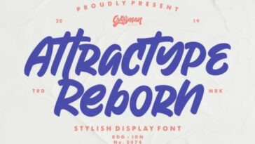 Attractype Reborn Font 1