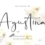 Ayustina Signature Font