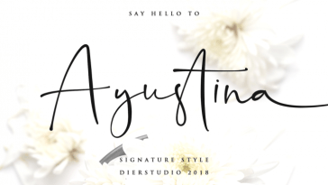 Ayustina Signature Font