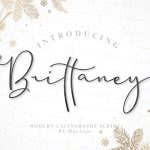 Brittaney Script Font