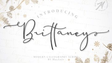 Brittaney Script Font