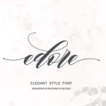 Edore Script Font