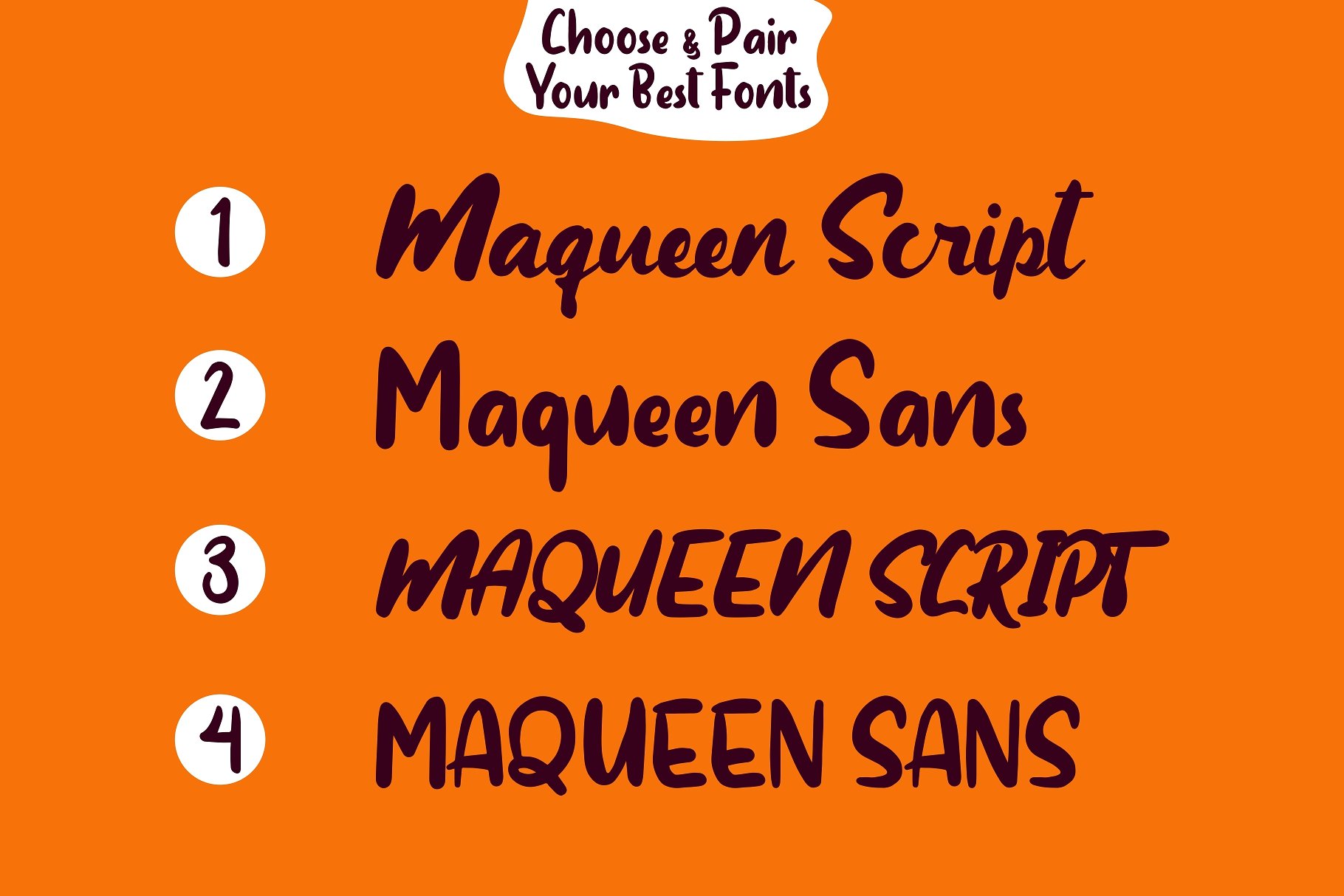 Maqueen Display Font 1