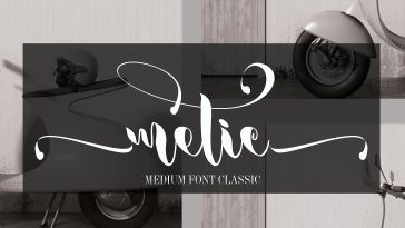 Metic Calligraphy Font