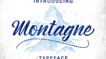 Montagne Script Font