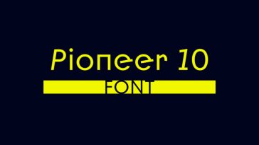 Pioneer 10 Modern Sans Font 1