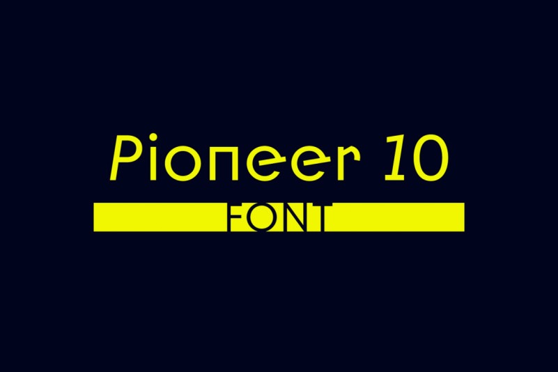 Pioneer 10 Modern Sans Font 1