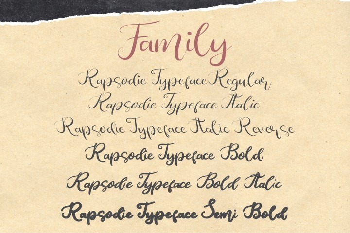 Rapsodie Script Font 3