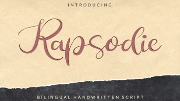 Rapsodie Script Font