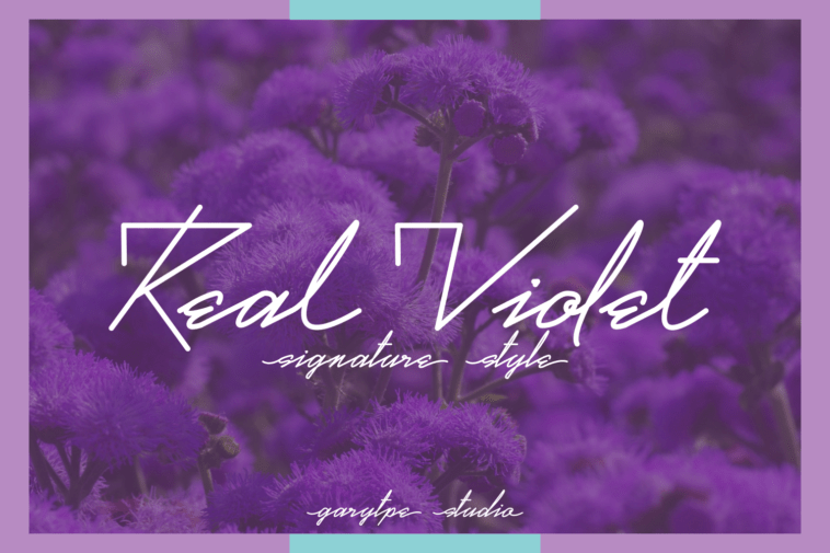 real-violet-font