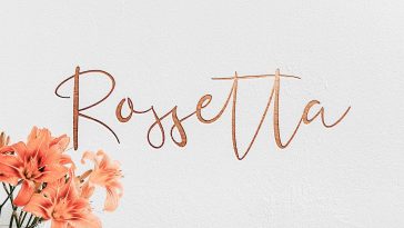 Rossetta Script Font