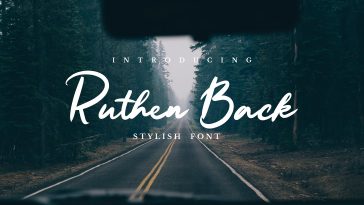 Ruthen Back Stylish Font (1)