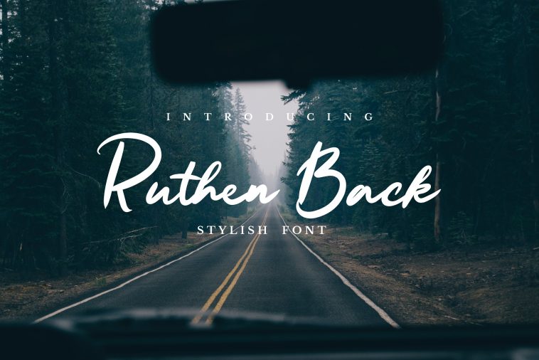 Ruthen Back Stylish Font (1)