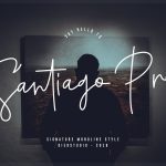 Santiago Pro Signature Font