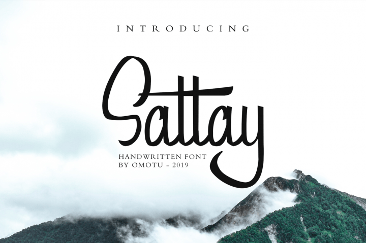 Sattay Script Font