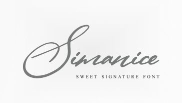 Simanice Signature Font