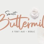 Sweet Buttermilk Font Duo