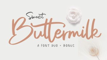 Sweet Buttermilk Font Duo