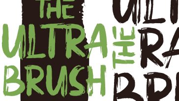 The Ultra Brush Font