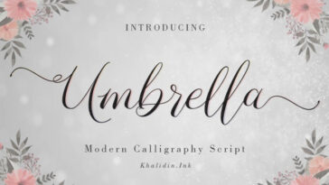 Umbrella Font 1