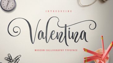 Valentina Calligraphy Font (1)