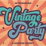 Vintage Party Bold Script Font