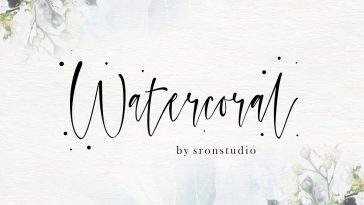 Watercoral Natural Script Font