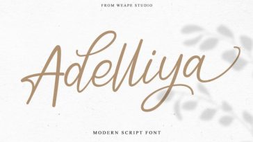 Adelliya Script Font