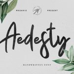 Aedesty Handwritten Font