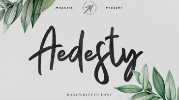 Aedesty Handwritten Font