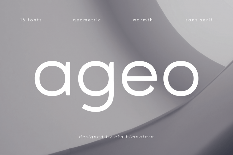 Ageo Geometric Sans Fontfamily