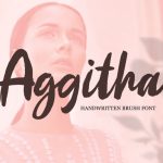 Aggitha Brush Font