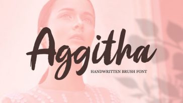 Aggitha Brush Font