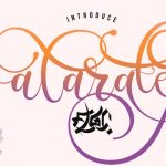 Alarate Script Font (1)