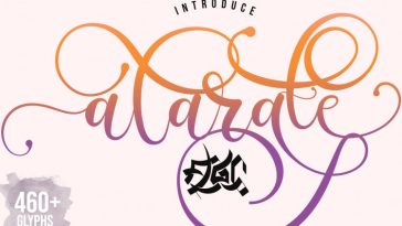 Alarate Script Font (1)