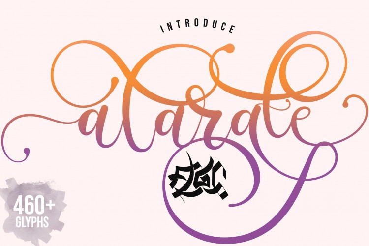 Alarate Script Font (1)