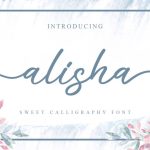 Alisha Sweet Calligraphy Font