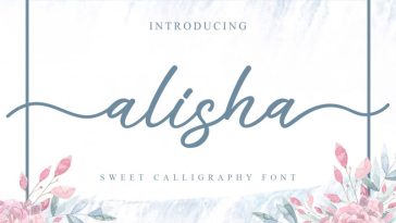 Alisha Sweet Calligraphy Font