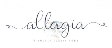 Allagia Script Font