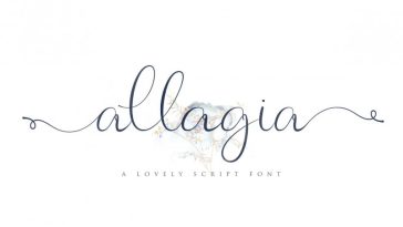 Allagia Script Font