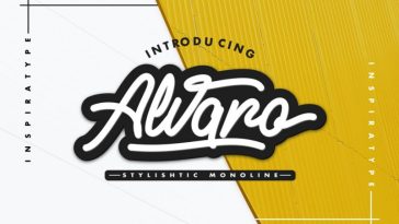 Alvaro Stylistic Monoline Font