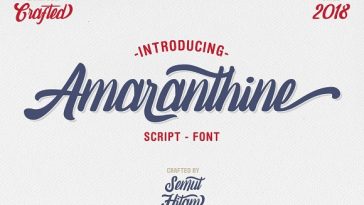 Amaranthine Script Font