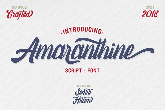 Amaranthine Script Font