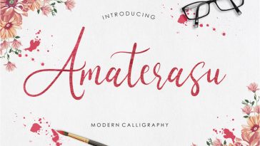 Amaterasu Calligraphy Font