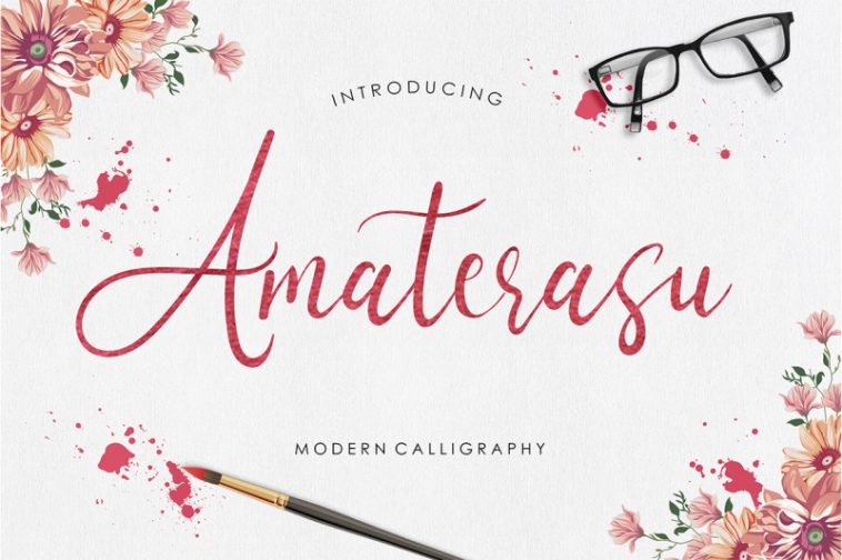 Amaterasu Calligraphy Font