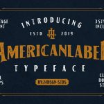 American Label Vintage Font