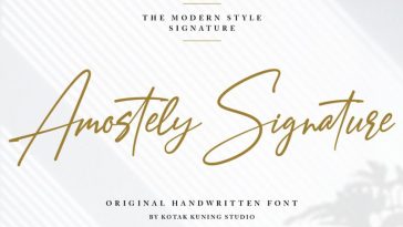 Amostely Signature Font (1)