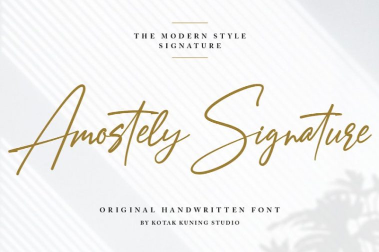 Amostely Signature Font (1)