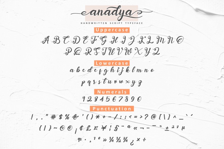 Anadya Handwritten Script Font 1